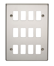 GRID PLATE 12G POL/CHR