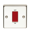 45A DP SWITCH POL CHROME