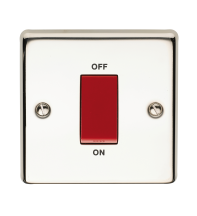 45A DP SWITCH POL CHROME