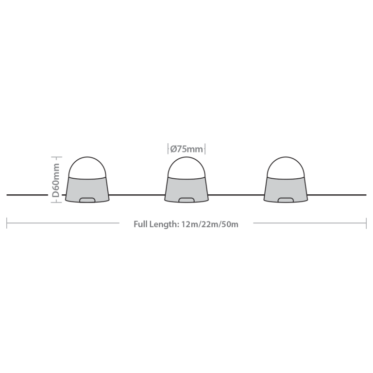 110V LED FESTOON 22M 10W