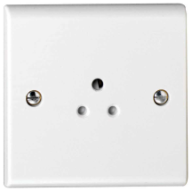 Deta Slimline 1 Gang 2A Round Pin Unswitched Socket