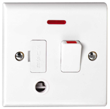 Deta Slimline 13A DP Switched Connection Unit + Neon Flex Outlet