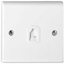 Deta Slimline RJ11 Telephone Socket