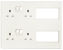 Deta 4 Gang Media Socket + 8 Modules