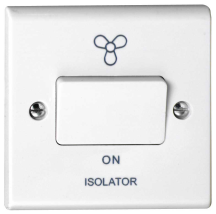 Deta Slimline 1 Gang 10A Triple Pole Fan Isolator