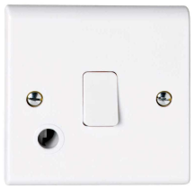 Deta Slimline 20A DP Control Switch with Front Flex Outlet