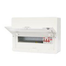 Contactum 12Way 100A Surface Mounted Consumer Unit ISO Incomer + SPD