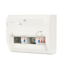 Contactum 8 Way 63A Consumer Unit ISO Incomer + 2 RCD Class A