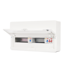 Contactum 16Way 100A Surface Mounted Consumer Unit ISO Incomer + 2 RCD Class A