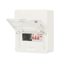 Contactum 4Way 100A Surface Mounted Consumer Unit ISO Incomer + SPD