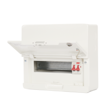 Contactum 10Way 100A Surface Mounted Consumer Unit ISO Incomer