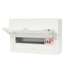 Contactum 14Way 100A Surface Mounted Consumer Unit ISO Incomer +SPD