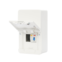 Contactum 2Way 63A Surface Mounted Consumer Unit RCD Class A Incomer