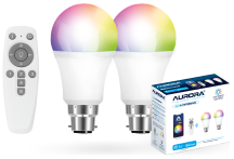 Aurora AOneâ¢ RGB+ Smart GLS Lamp Twin Pack