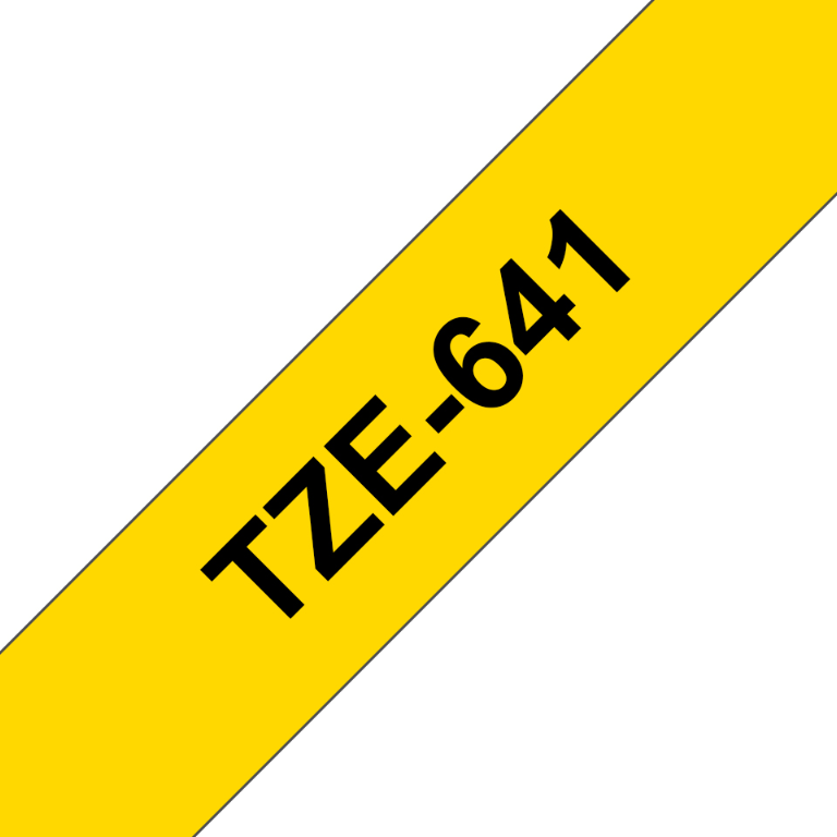 Labelling Tape Black on Yellow 18mm