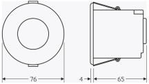 PIR FLUSH MOUNT 360DEG