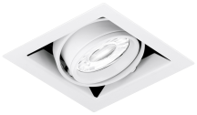 Aurora EDLM 95x95mm GU10 Adjustable Downlight - Matt White