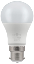 LED Smart GLS Thermal Plastic Dimmable 8.5W RGB+ 3000K BC-B22d Bulb