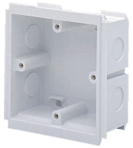 OUTLET BOX 1G 35MM WHITE