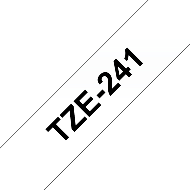 Labelling Tape Black on White 18mm