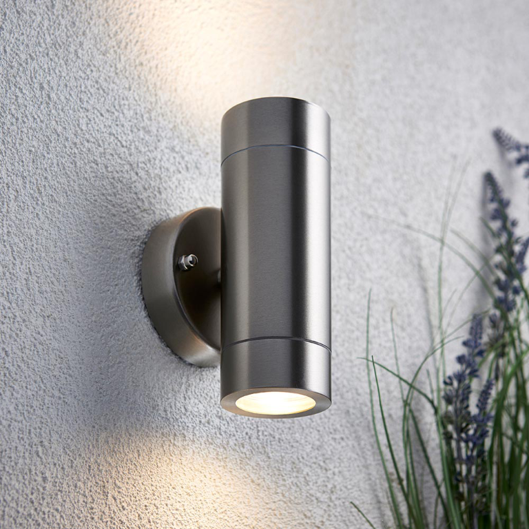 Saxby 13802 Wall Light GU10 2 x 35W S/S