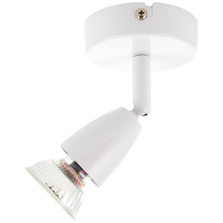 Saxby 43281 Single Spotlight & GU10 50W