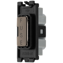 Nexus Grid Black Nickel Fuse Holder Module