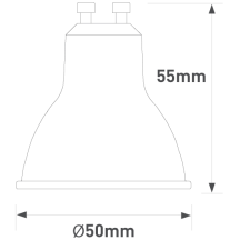 5W DIMMABLE GU10 C/W