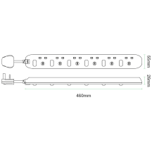 EXTENSION LEAD 6G 2M SWI