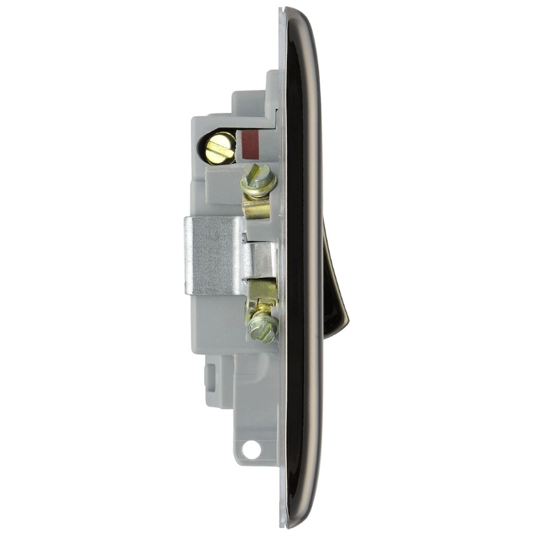 Nexus Spur Switch With Power Indicator Black Nickel