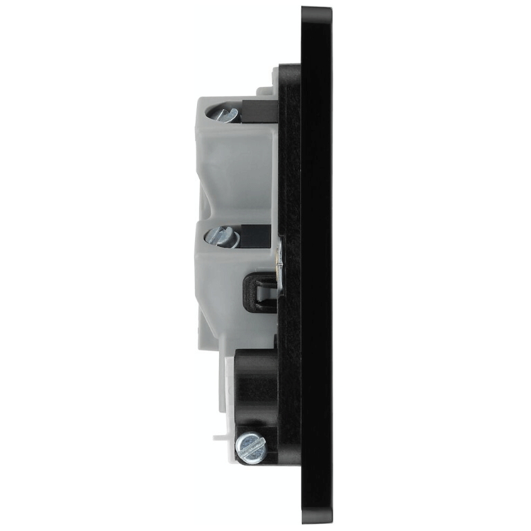 13A Unswitched Fused Connection Unit Matt Black