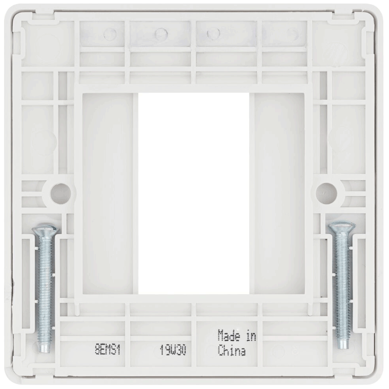 BG White Round Edge Single Euro Module