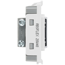 BG 1 Gang Flex Outlet Grid Insert Brushed Steel