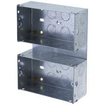 Steel Knockout Box 2 X 2 Gang 47Mm Combination Plate