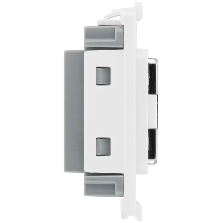 Nexus Grid Fuse Holder Brushed Steel