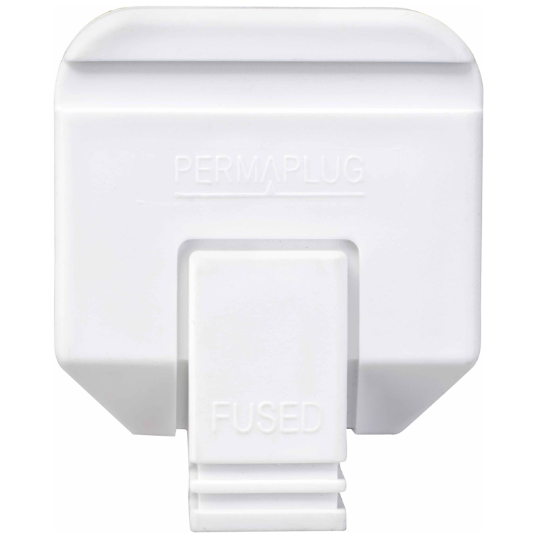 Masterplug Plug 13A Rubber White