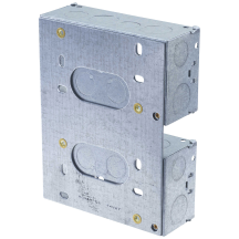 Steel Knockout Box 2 X 2 Gang 47Mm Combination Plate