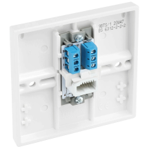 BG 900 Series 1 Gang Secondary Telephone Socket White