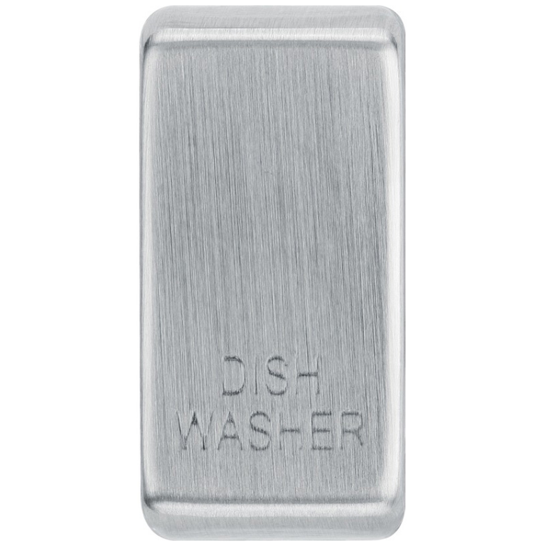 Nexus Grid Rocker "DISH WASHER" Brushed Steel