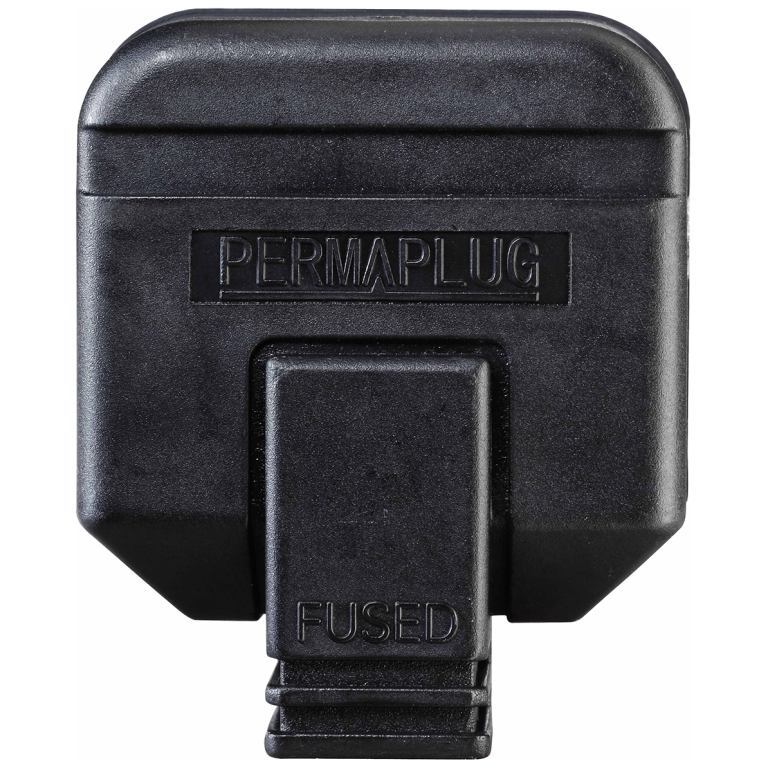 Masterplug Plug 13A Rubber Black