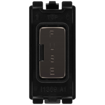 Nexus Grid Black Nickel Fuse Holder Module