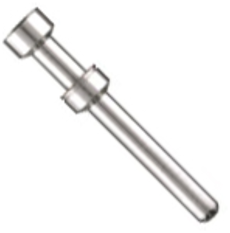 Crimp Pin Male Silver 2.5mm