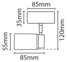 SINGLE SPOTLIGHT GU10 35