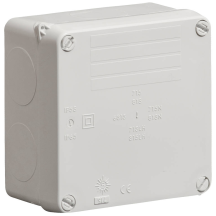 Wiska 110x110x60mm IP65 Junction Box Grey