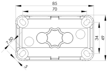 Wiska Combi 206 Junction Box IP66/67 85x49x51