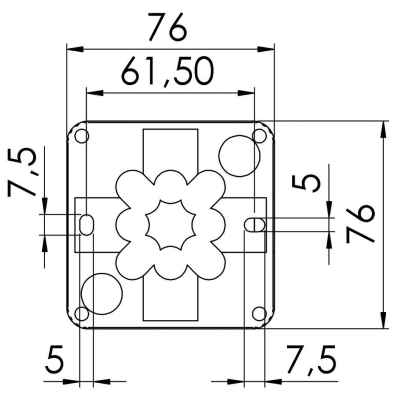 Wiska Combi 108 IP66 Junction Box 76x76x51