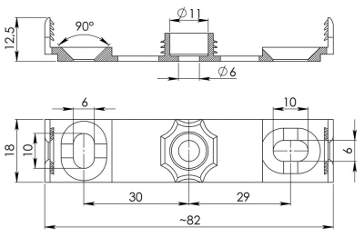 IP66 BOX 85x85x51mm+WAGO