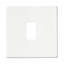 Hartland G2 GRID-IT Matt White Single Plate with 1 GRID-IT Aperture & Grid