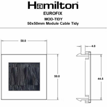 Cable Tidy 50x50mm Module Black