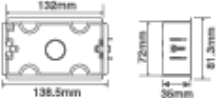 Click 2 Gang 35mm Flameguard Cavity Wall Dry Lining Box